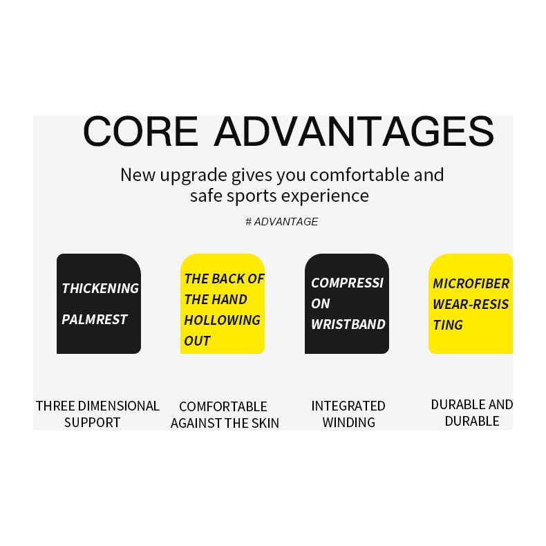 Hand Holding Silicone Thick Sponge Fitness Gloves