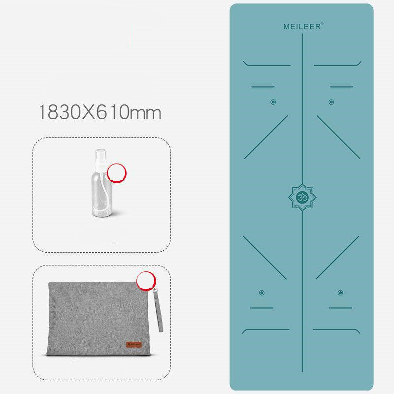 Multiple Design Anti-Skid Yoga Mat With Accessories (1, 1.2, 2.5)mm