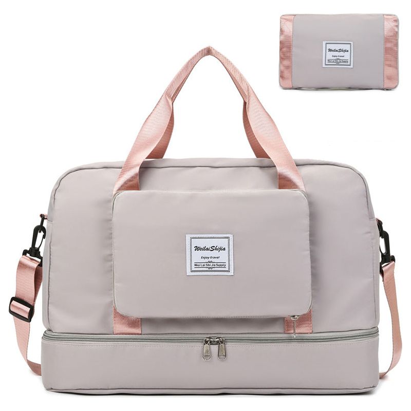 Foldable Travel Duffel Bags Sports Gym Tote Bag Women