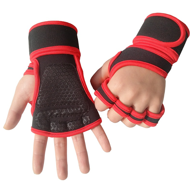 Fitness Weightlifting Anti-Skid Half Finger Gym Gloves