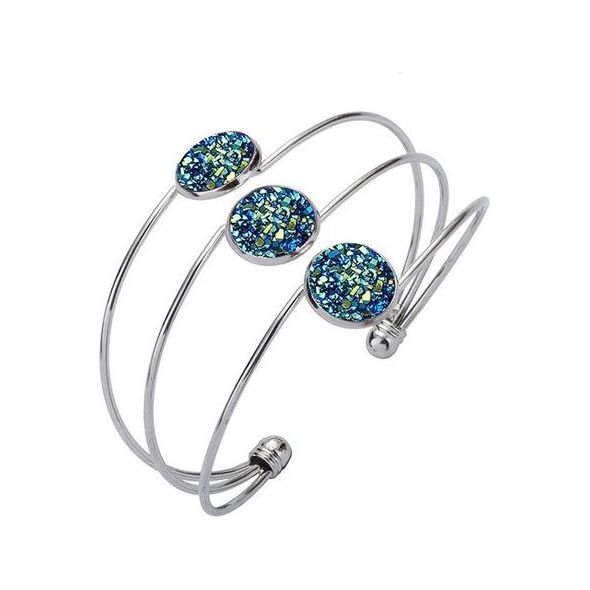 Yoga-Supreme Multi Color Druzy Bracelet