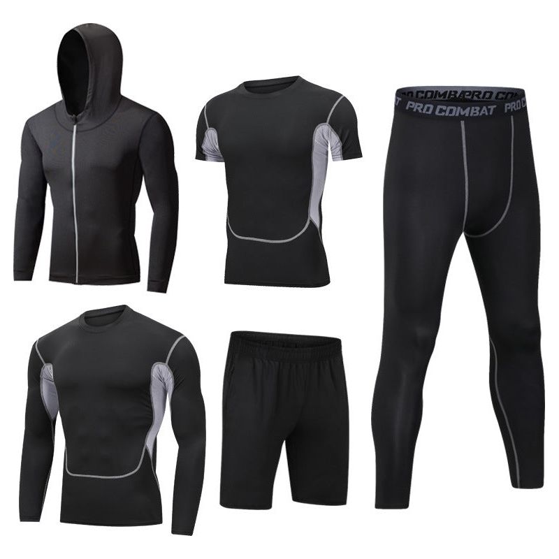 5-Pcs Set Quick Drying Suit Sports Gym