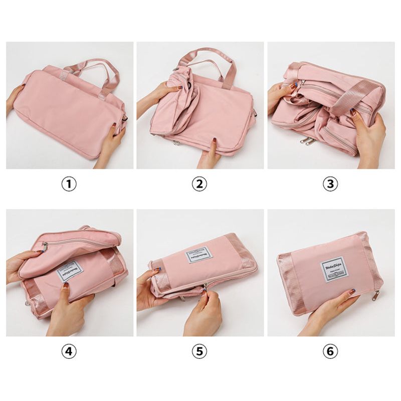 Foldable Travel Duffel Bags Sports Gym Tote Bag Women