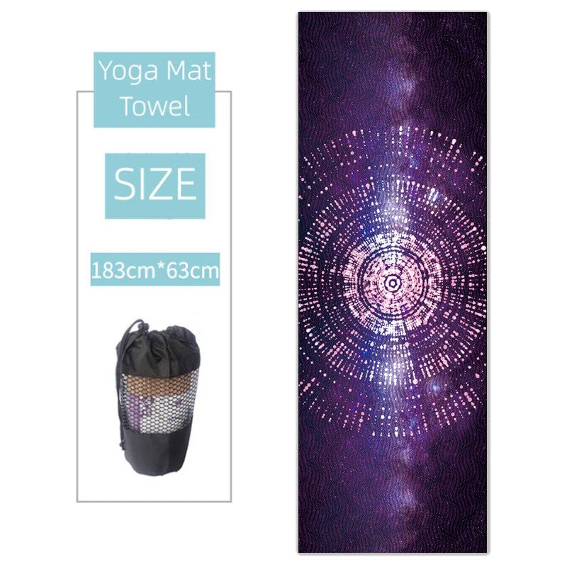 Non-Slip Thickened Microfiber Sweat-absorbing Yoga Mat