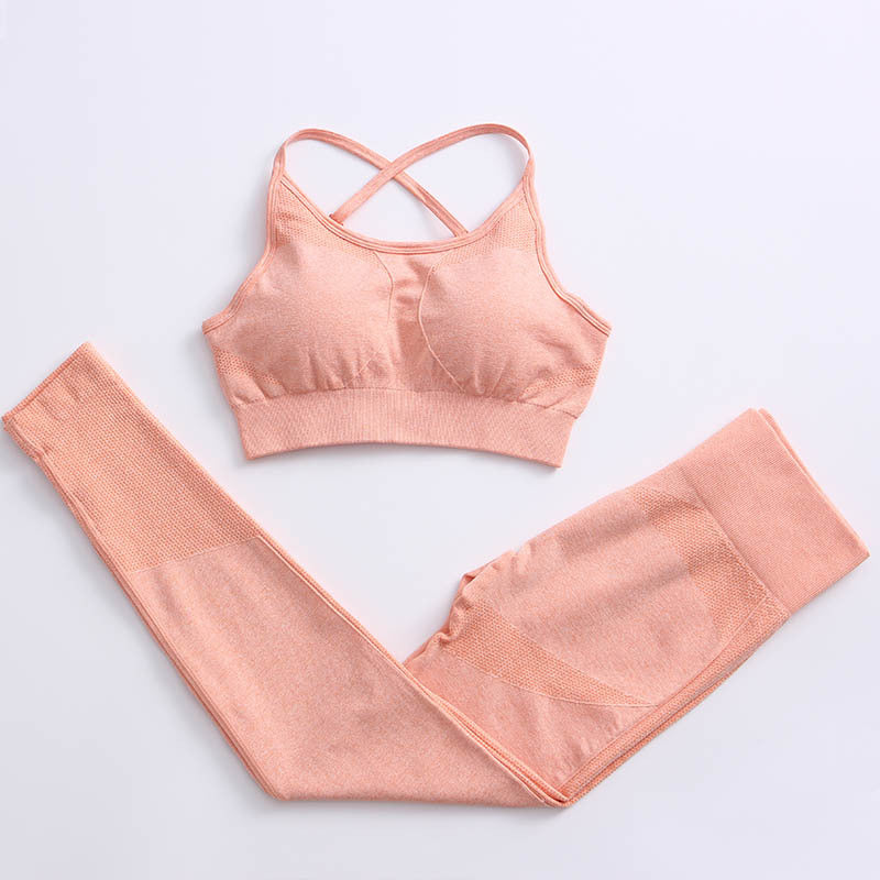 Women's Workout Outfit Yoga Bra + Pants