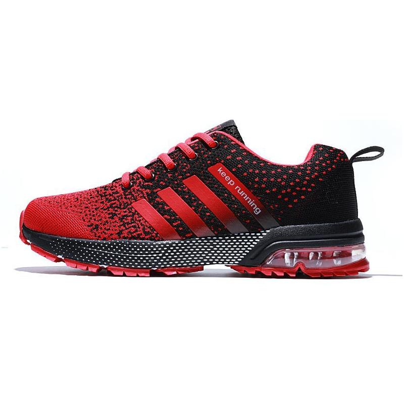 Large Size Fly Woven Running Air Cushion Sneakers Men's Summer