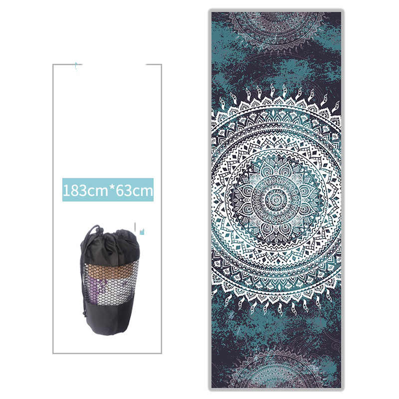 Non-Slip Thickened Microfiber Sweat-absorbing Yoga Mat