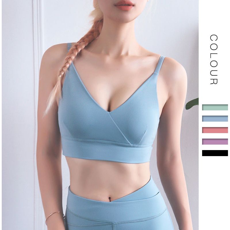 Sports Bra Cross Shockproof Gather Yoga Sports Underwear