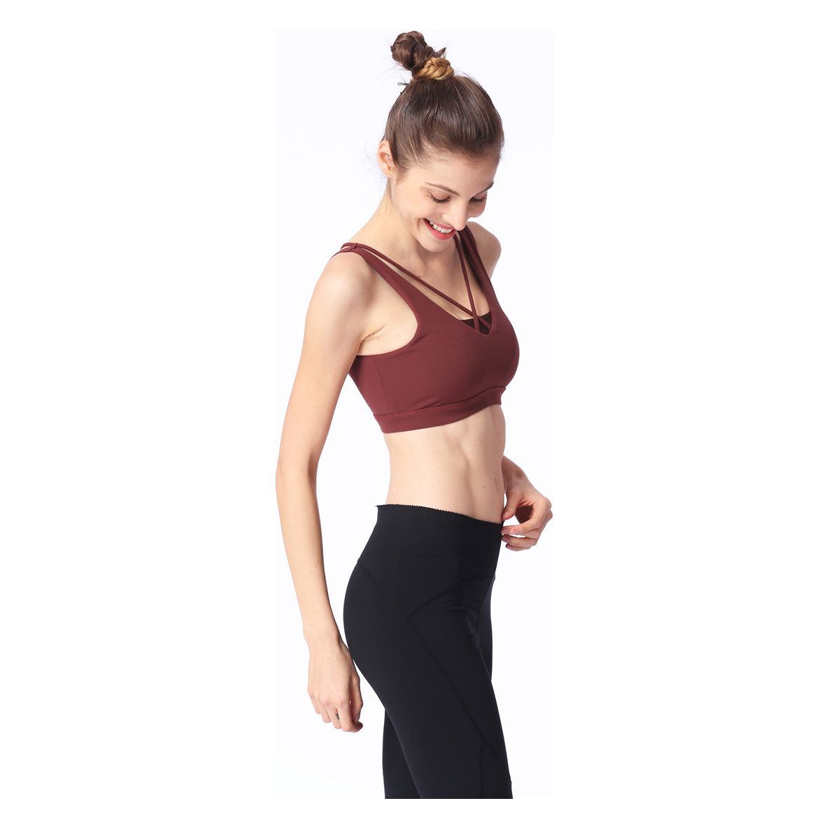 Shockproof beauty back sports bra