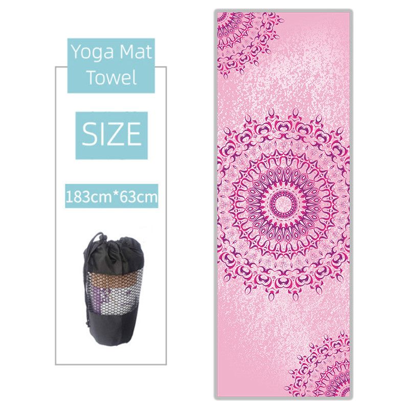 Non-Slip Thickened Microfiber Sweat-absorbing Yoga Mat
