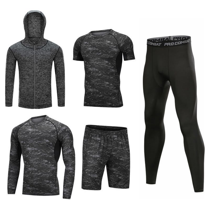 5-Pcs Set Quick Drying Suit Sports Gym