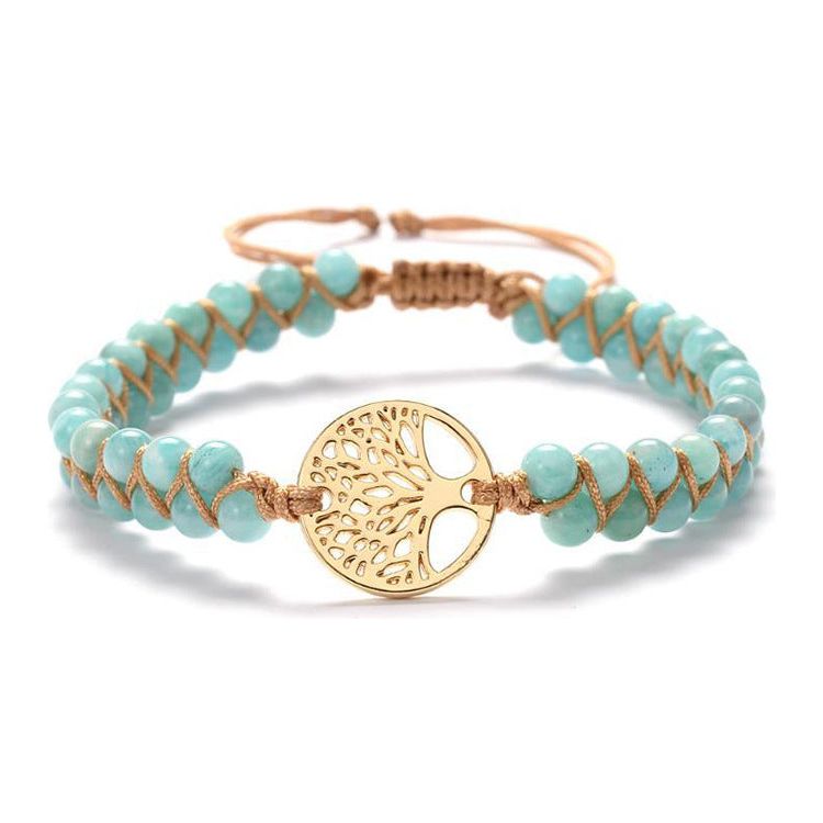 Tree Charm String Braided Bracelets