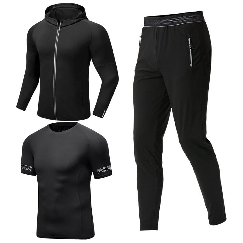 Men's Sportswear Gym Fitness Three Piece Set