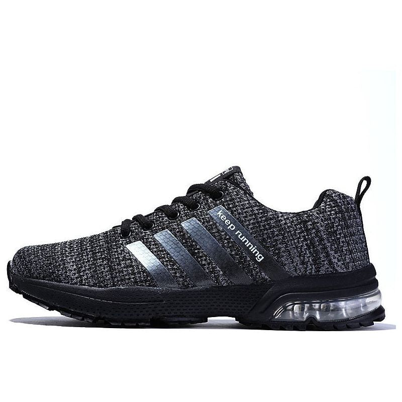 Large Size Fly Woven Running Air Cushion Sneakers Men's Summer
