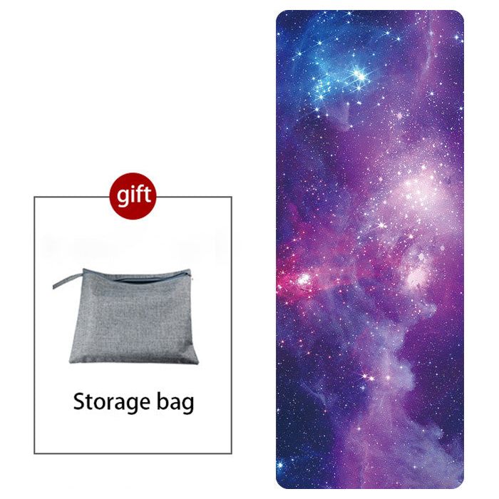 Non-Slip Natural Rubber Suede Printed Folding Mat