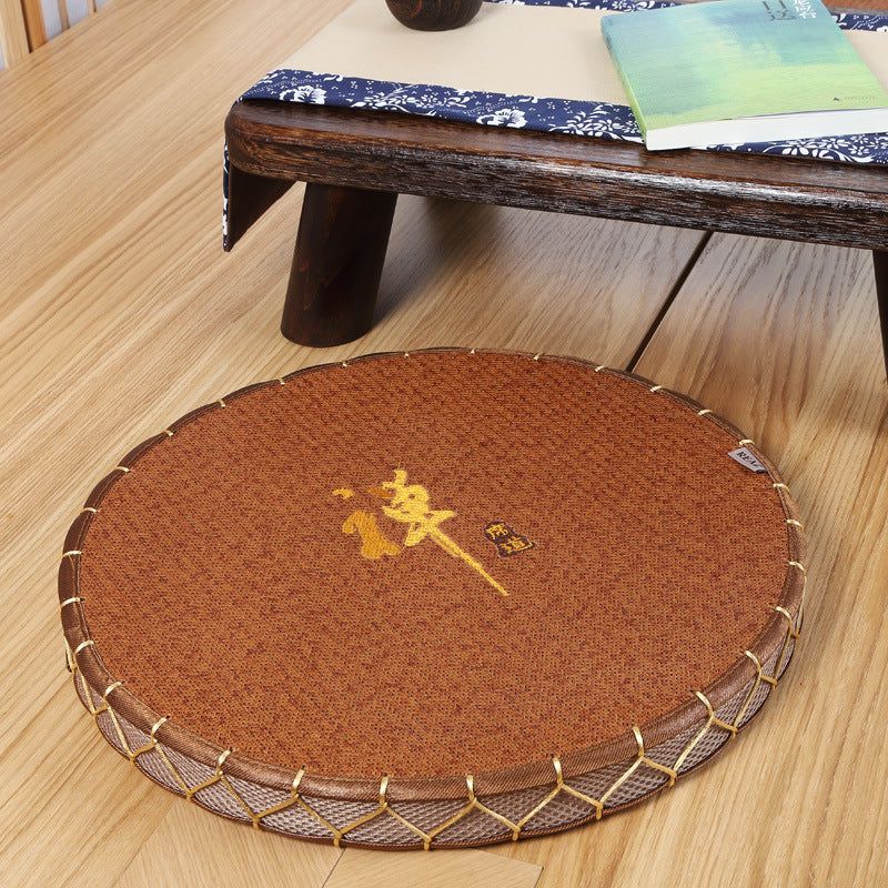 Natural Straw Handmade Memory Foam Meditation Cushion