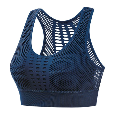 Breathable Sports Bra Mesh Sports Top