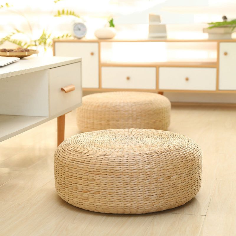 Straw Weaving Floor Meditation Futon