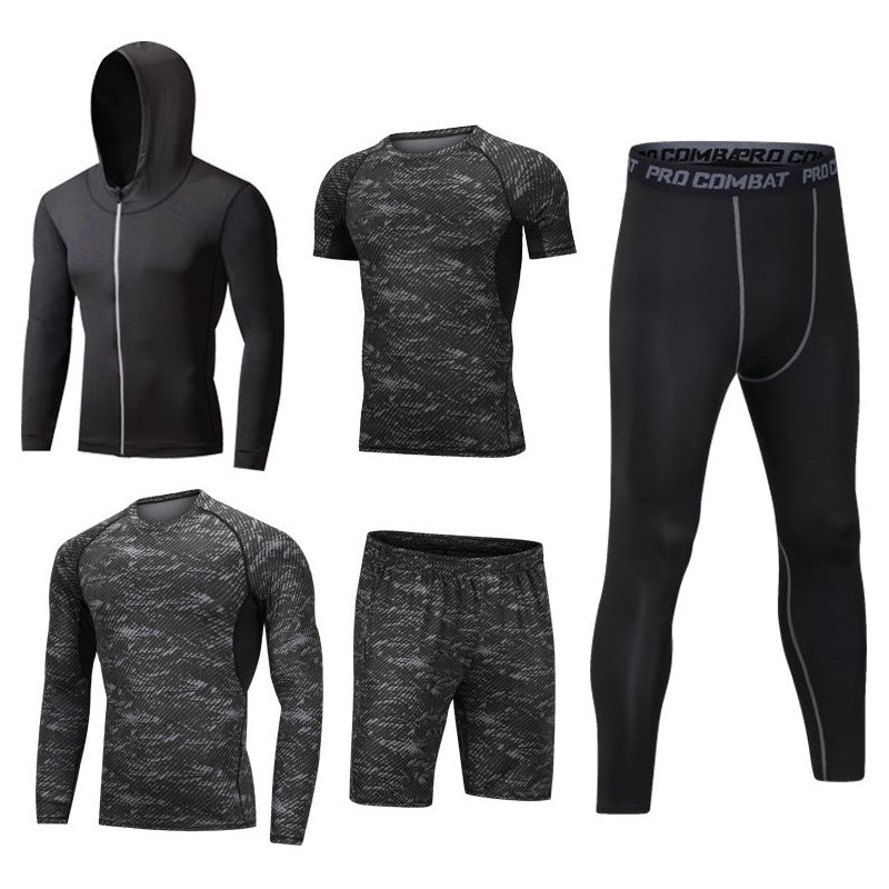 5-Pcs Set Quick Drying Suit Sports Gym