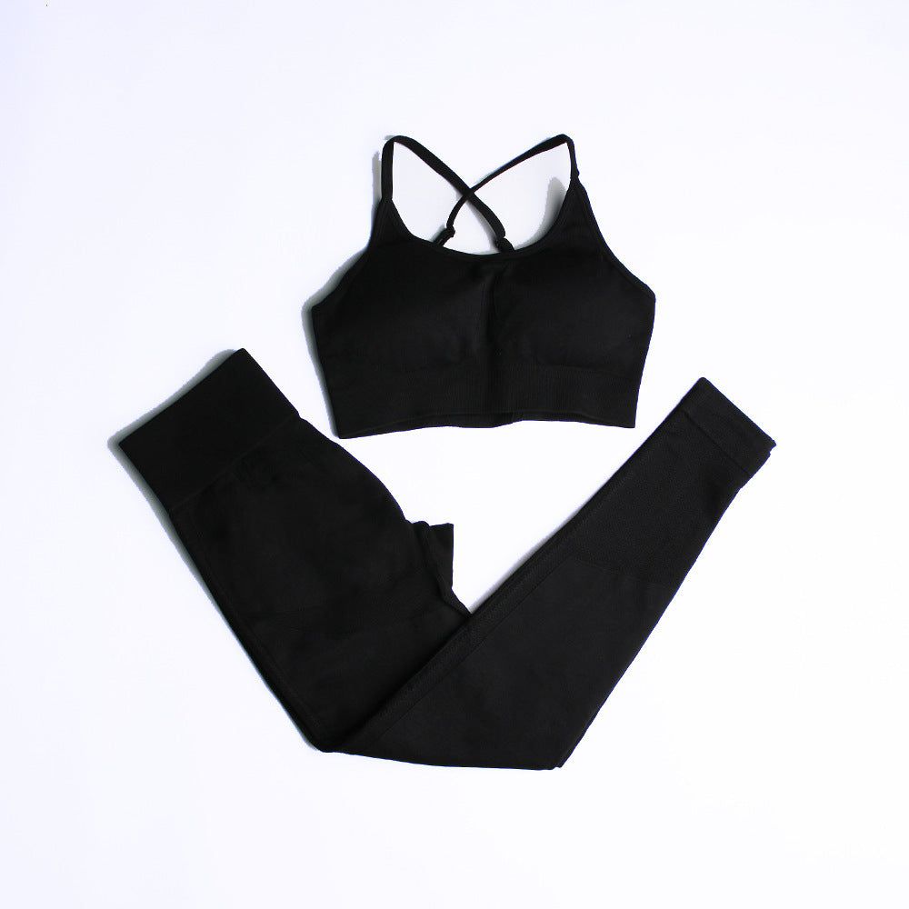 Women's Workout Outfit Yoga Bra + Pants