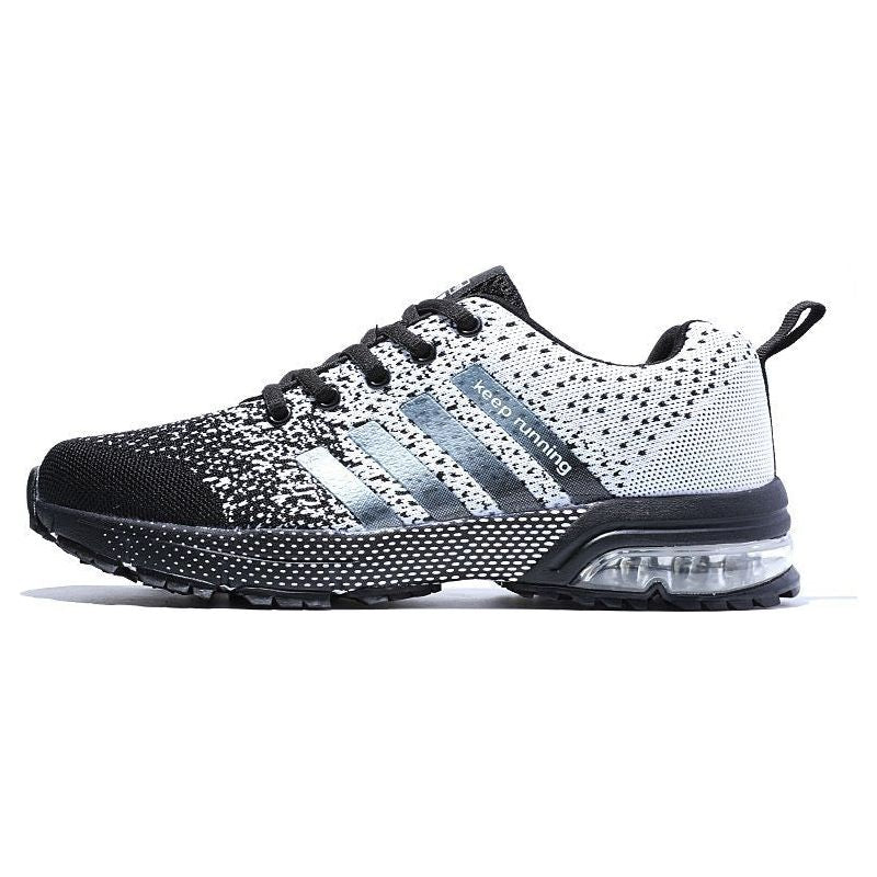Large Size Fly Woven Running Air Cushion Sneakers Men's Summer