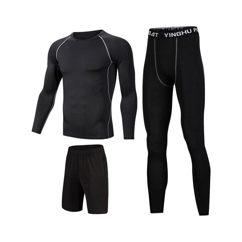 Running Workout Clothes Men 7Pcs Set