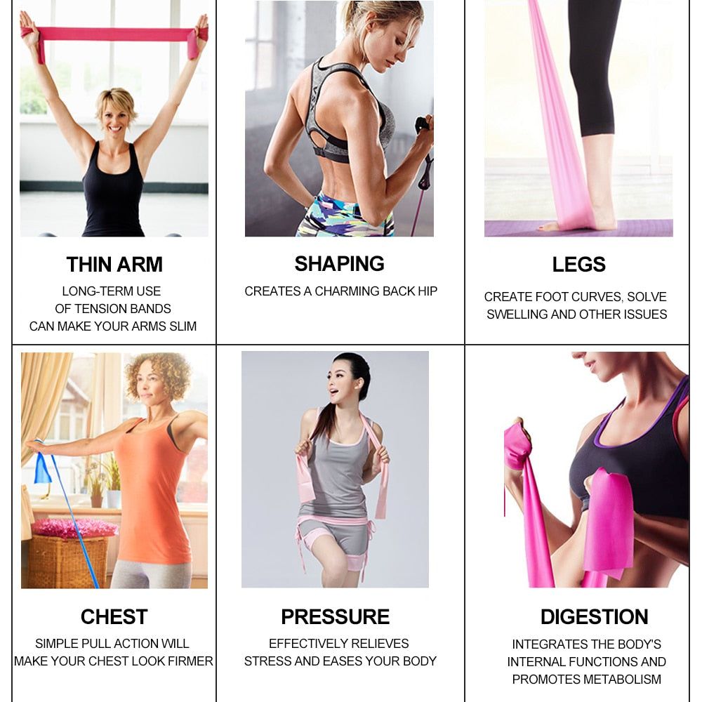 Thin Arms and Legs Fitness Yoga Elastic Band