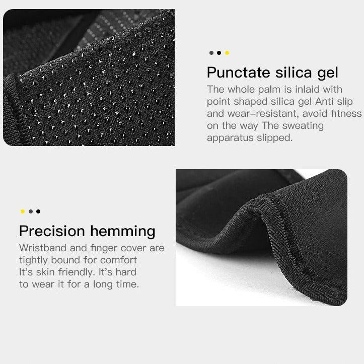 Hand Holding Silicone Thick Sponge Fitness Gloves