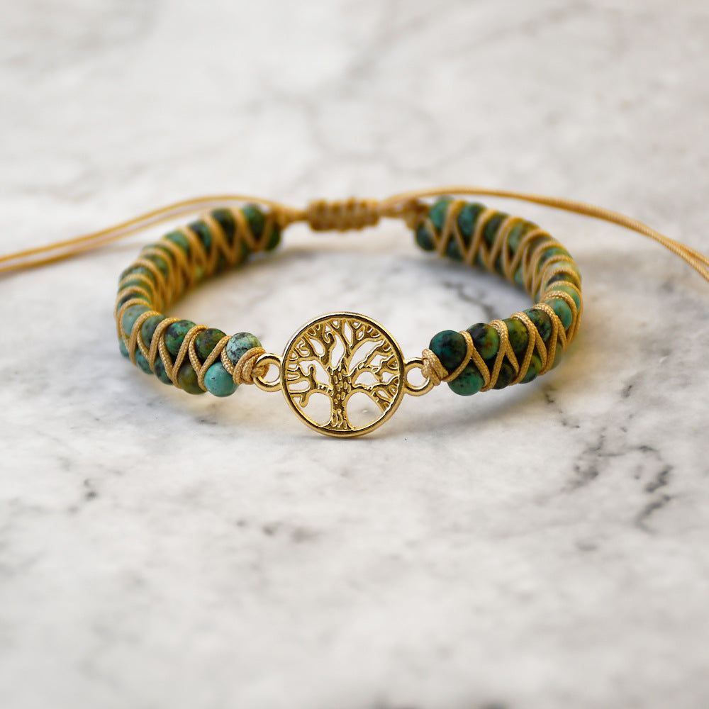 Tree Charm String Braided Bracelets