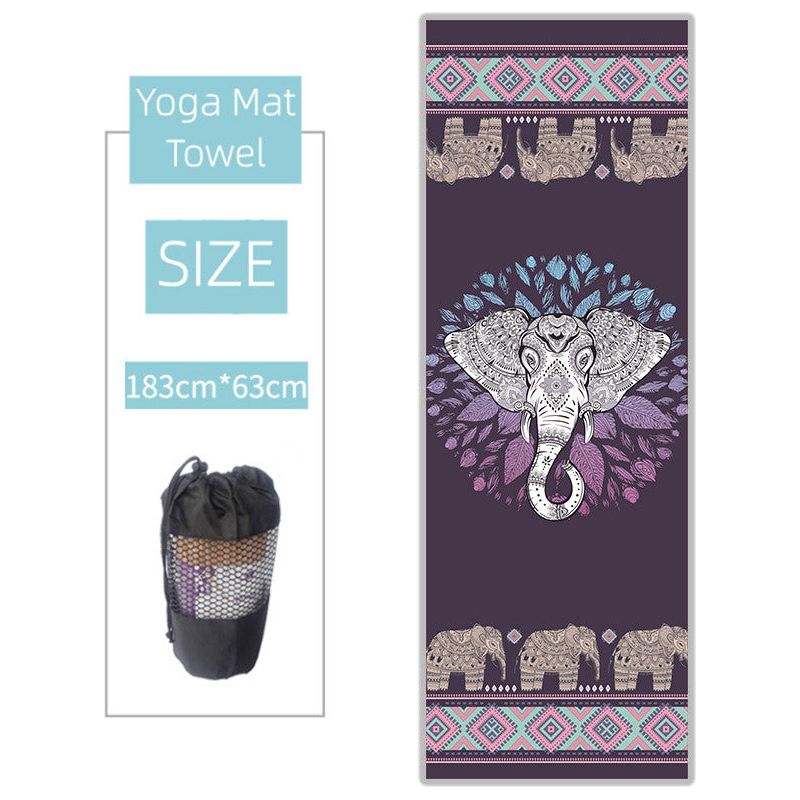 Non-Slip Thickened Microfiber Sweat-absorbing Yoga Mat