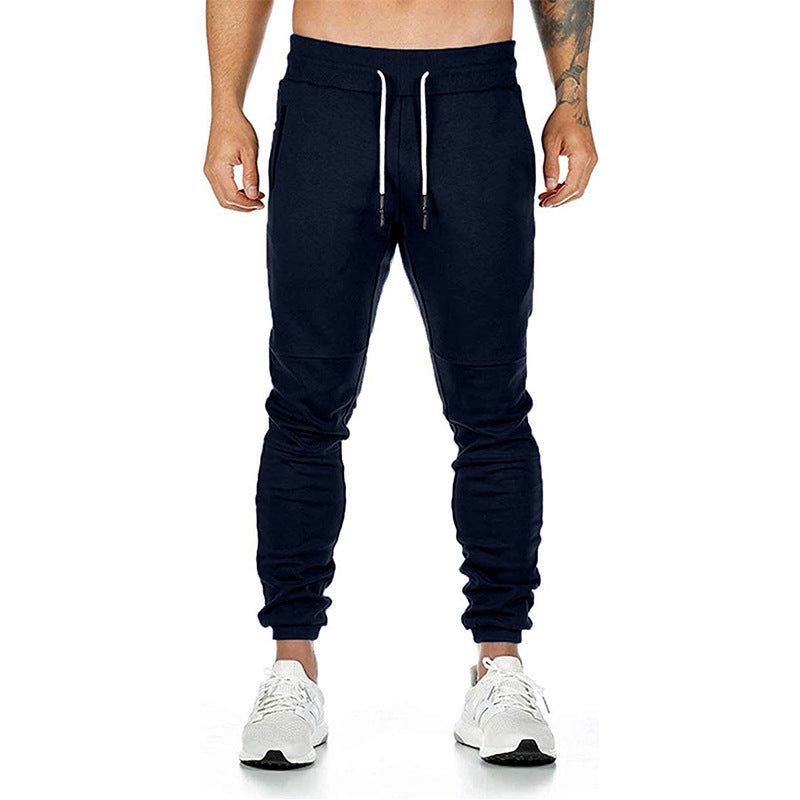 Solid Color Drawstring Track Pants