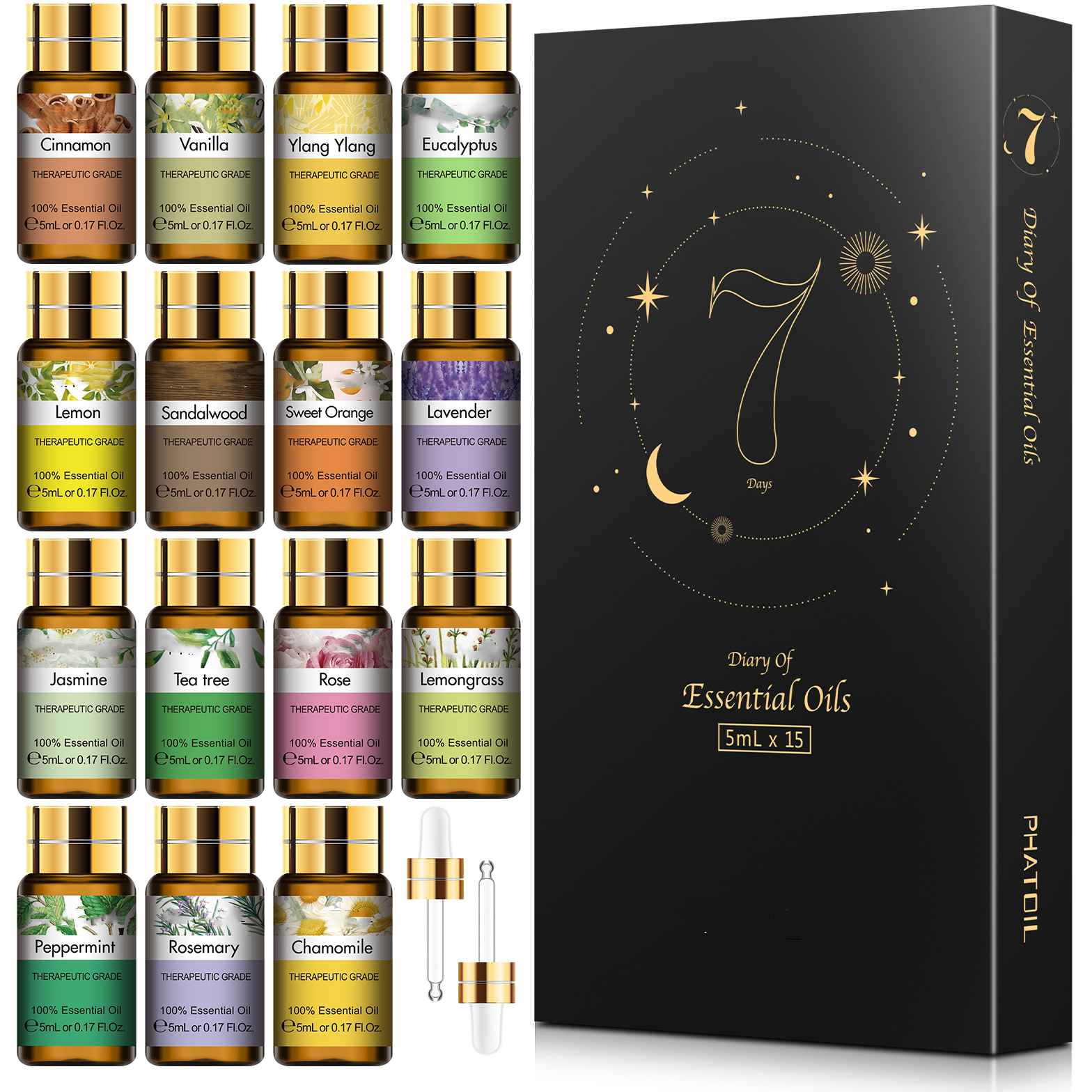 Natural Plant Aroma Pure Essential Oils 15pcs Set
