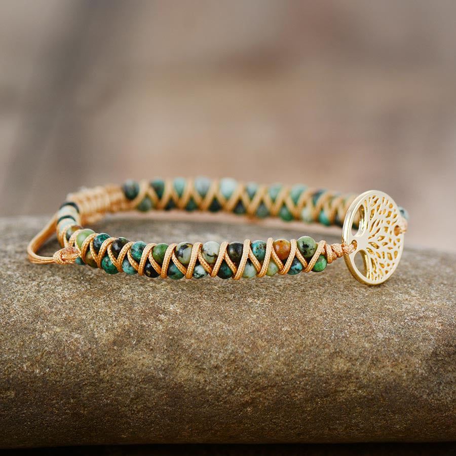 Tree Charm String Braided Bracelets