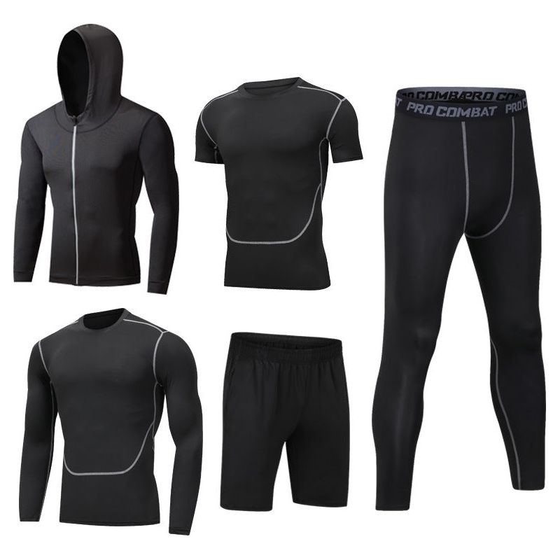 5-Pcs Set Quick Drying Suit Sports Gym
