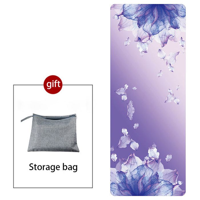 Non-Slip Natural Rubber Suede Printed Folding Mat