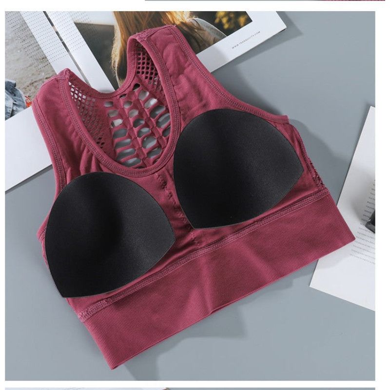 Breathable Sports Bra Mesh Sports Top