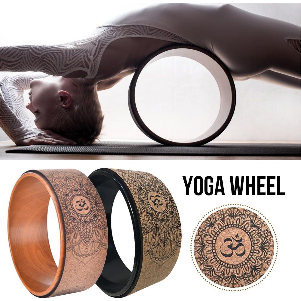 Printed Cork Yoga Wheel