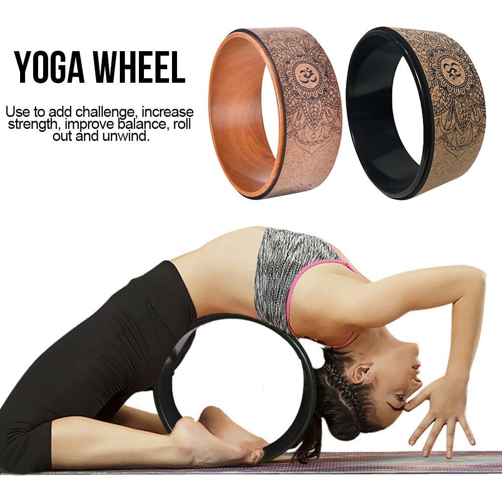 Printed Cork Yoga Wheel