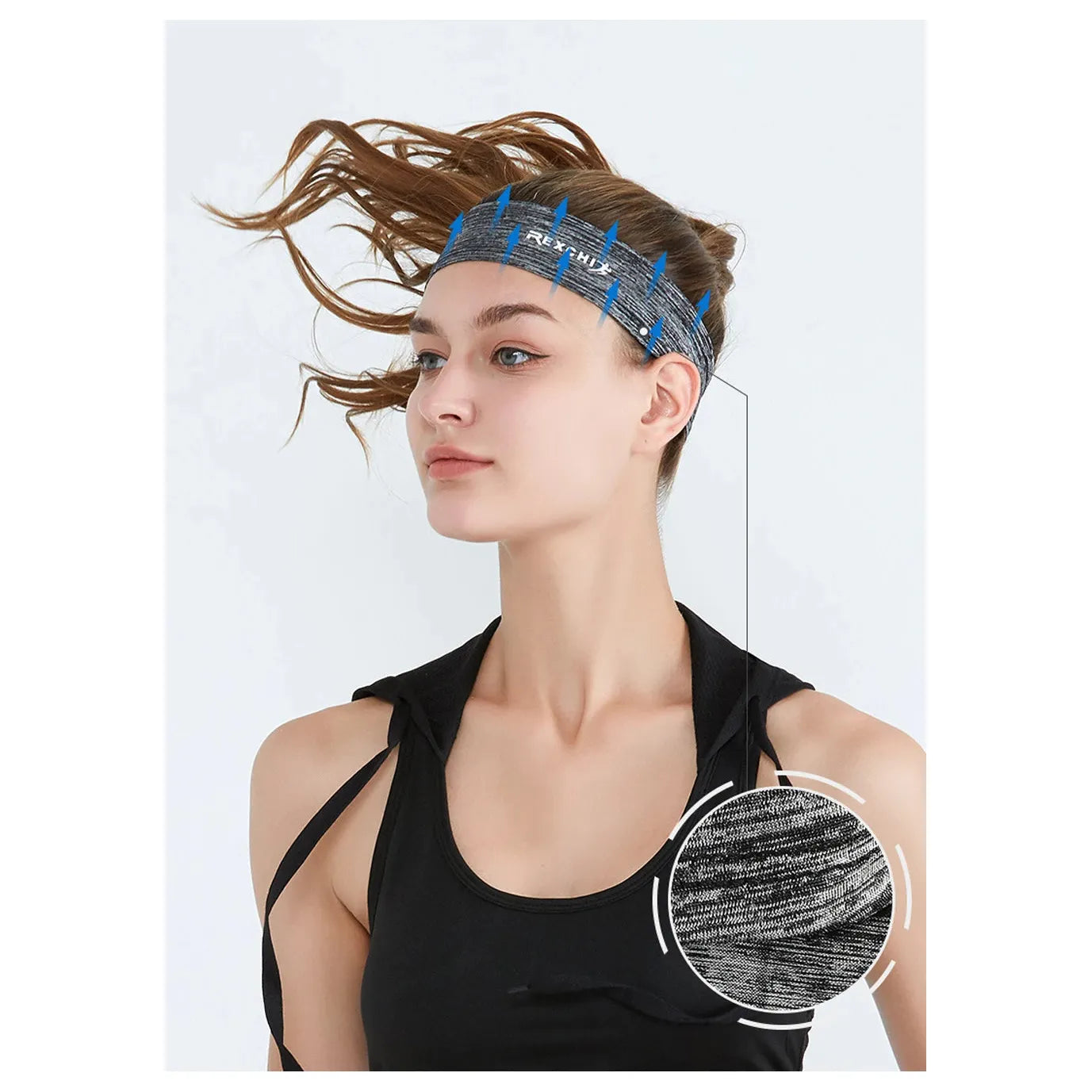 Ice Silk Sports Headband For Women Outdoor Breathable