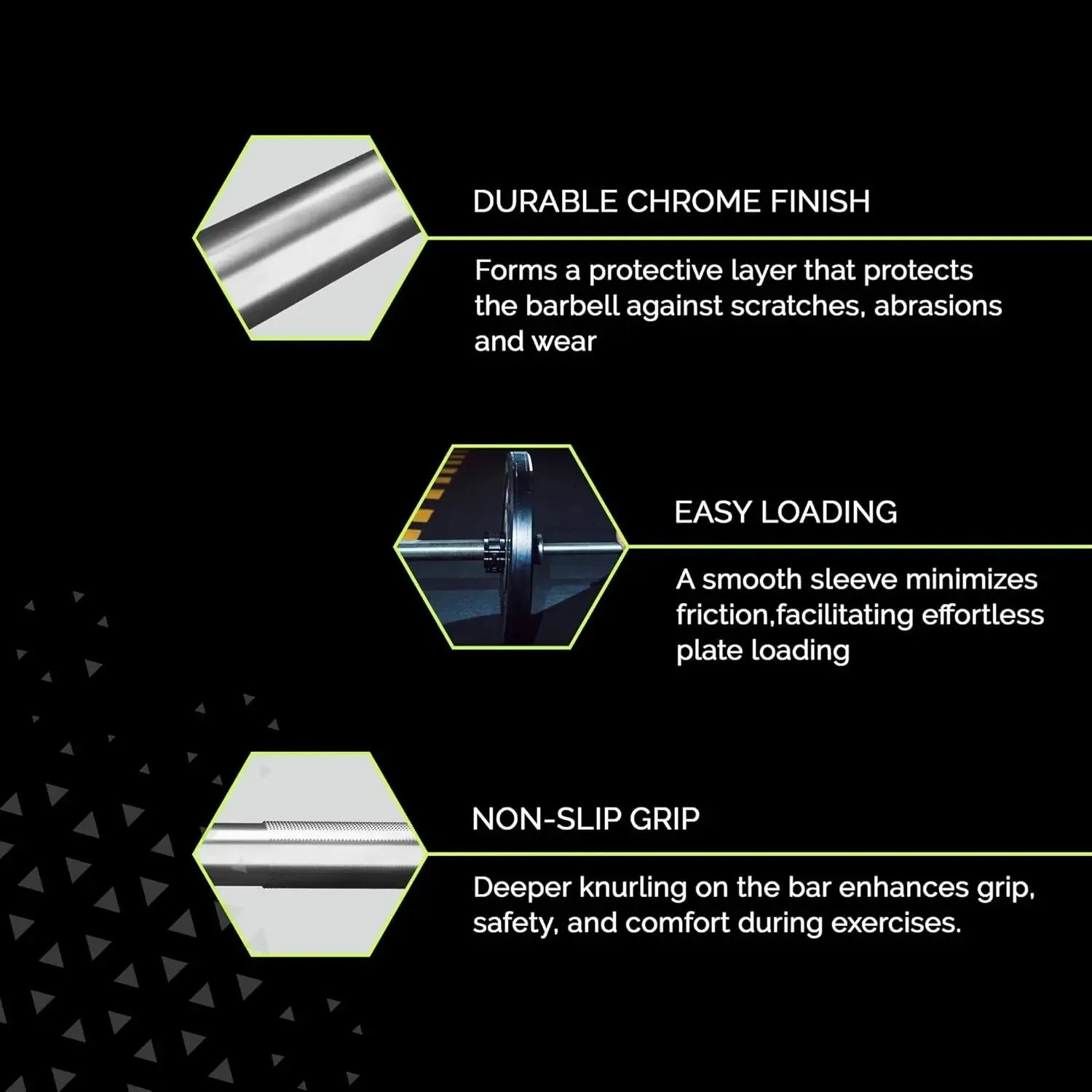 Training Barbell (6FT) (15 Pound Weight) (300 LBS Capacity)