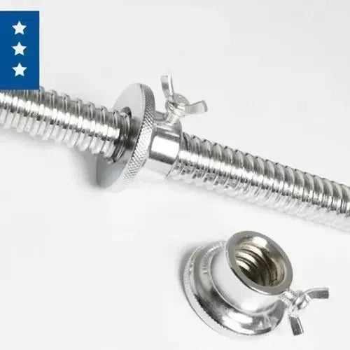 Gym Fitness Barbel Dumbbell Weights 50 Kg Chrome Set