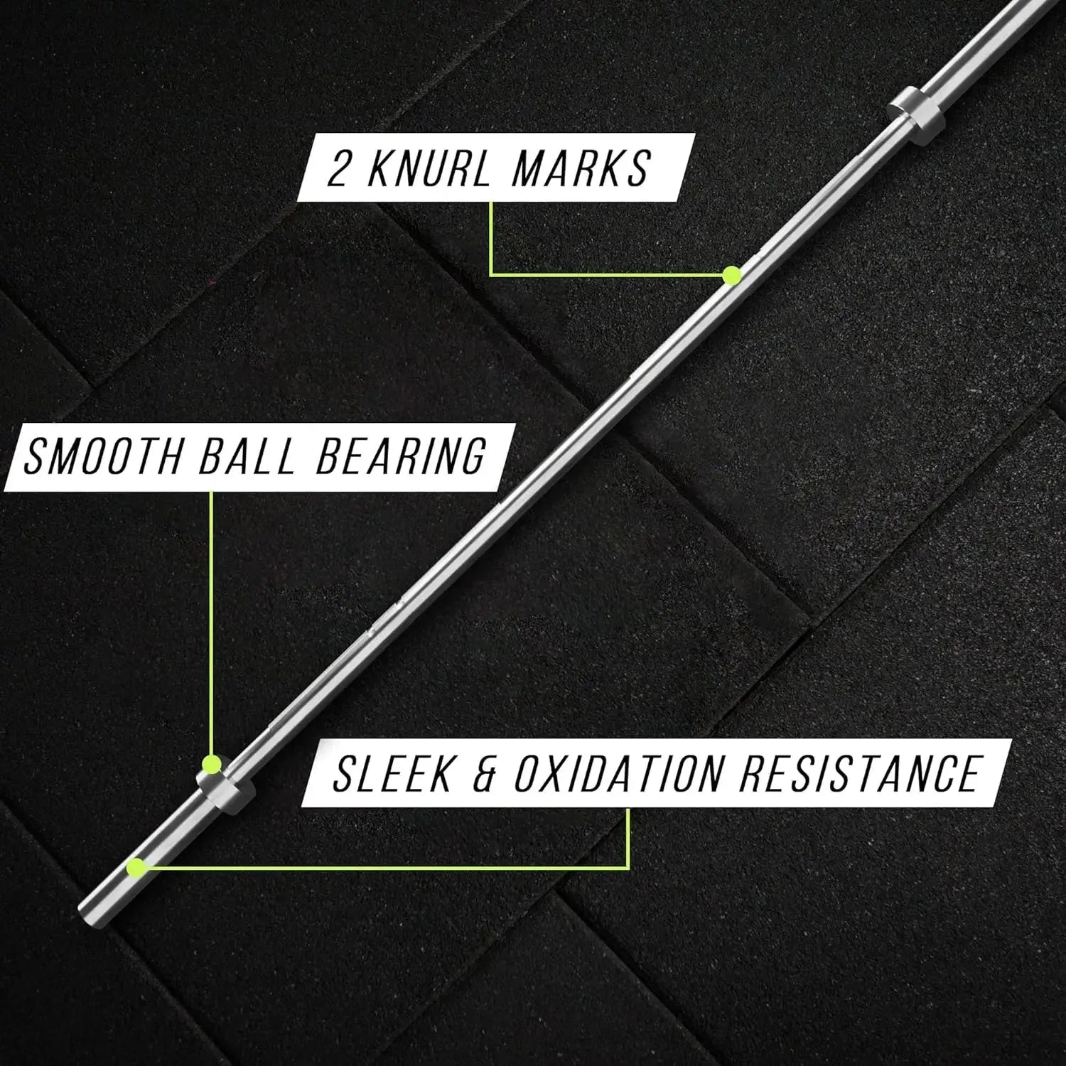 Training Barbell (6FT) (15 Pound Weight) (300 LBS Capacity)