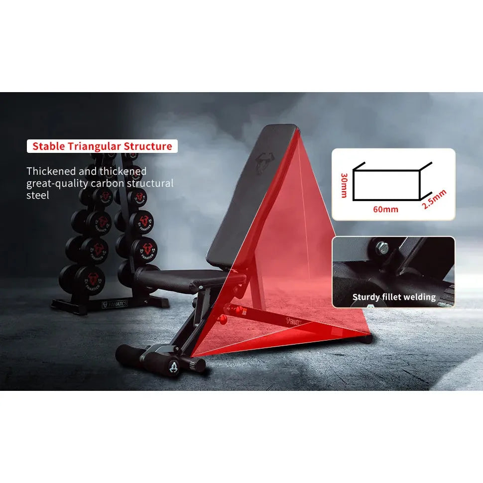 2000lb Weight Capacity Adjustable Weight Bench