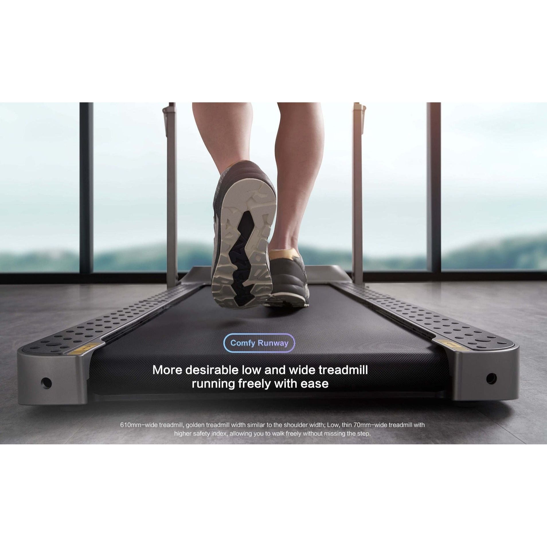 2 in 1 APP Control Walking & Running Underdesk Electric Folding Treadmill 12KM/H