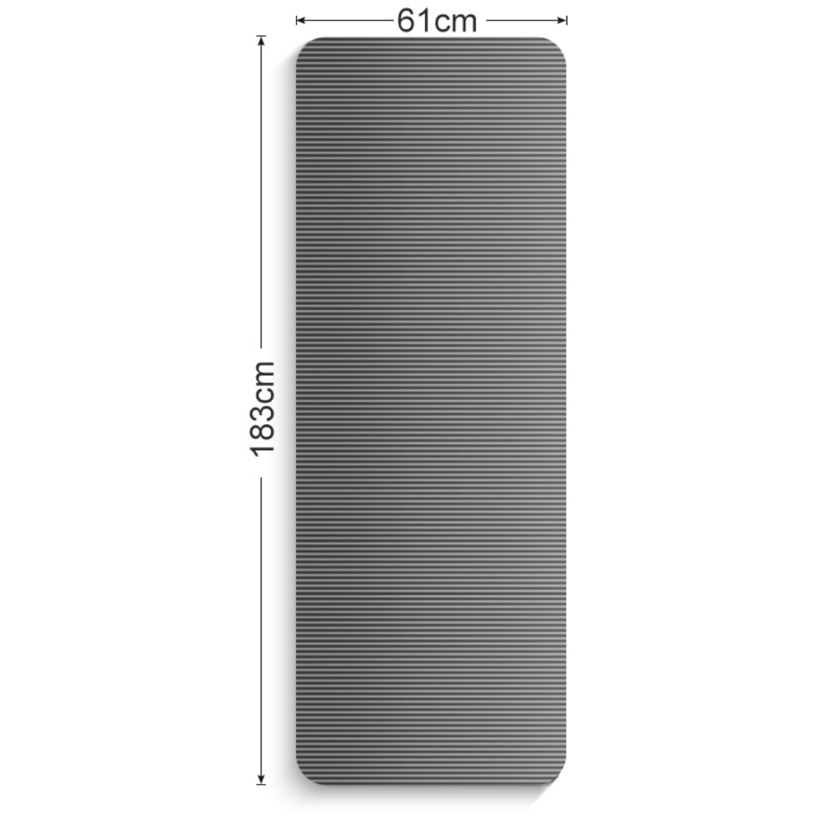 Black Fitness Yoga Mat