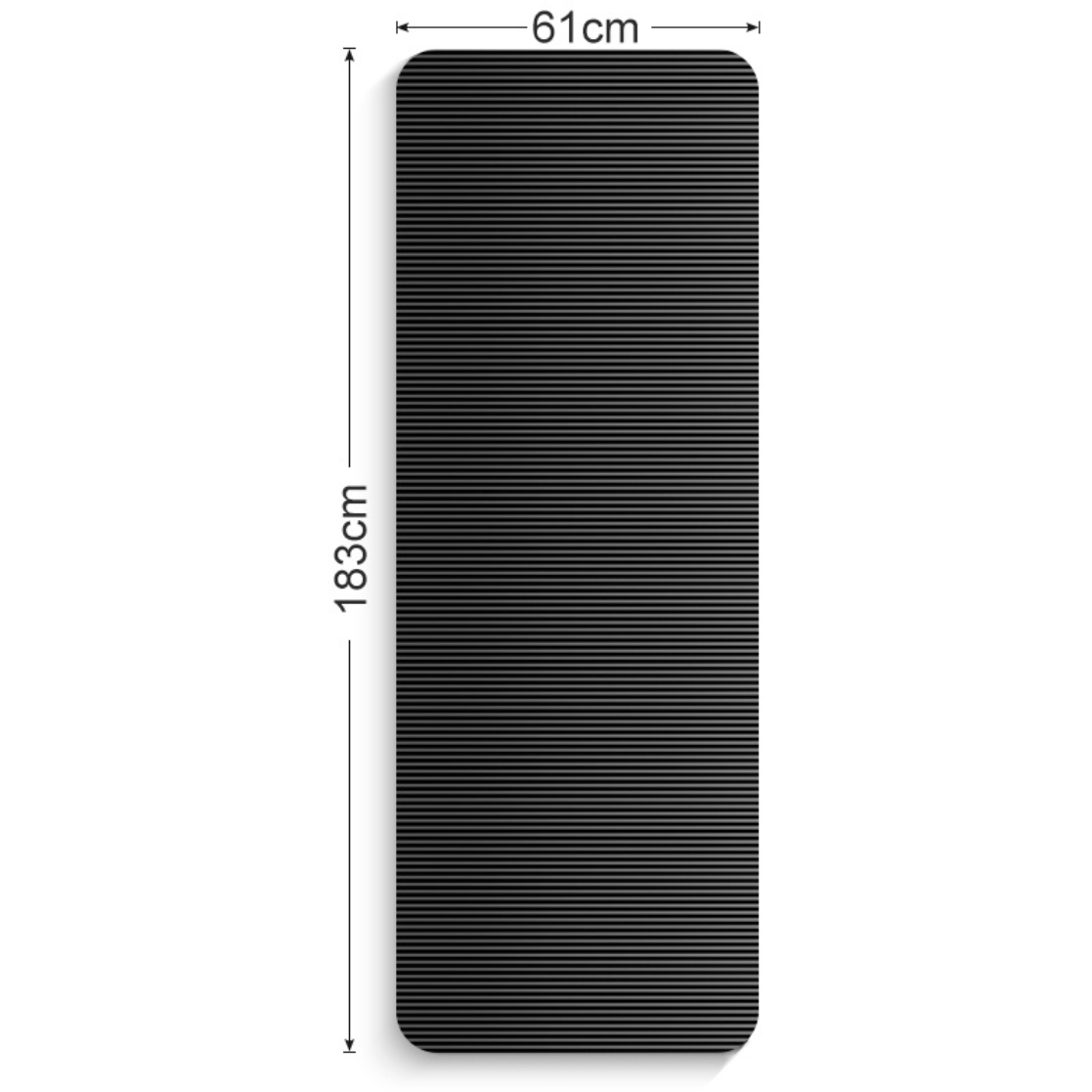 Black Fitness Yoga Mat
