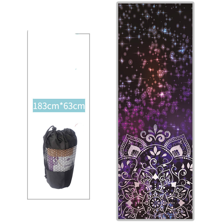 Non-Slip Thickened Microfiber Sweat-absorbing Yoga Mat