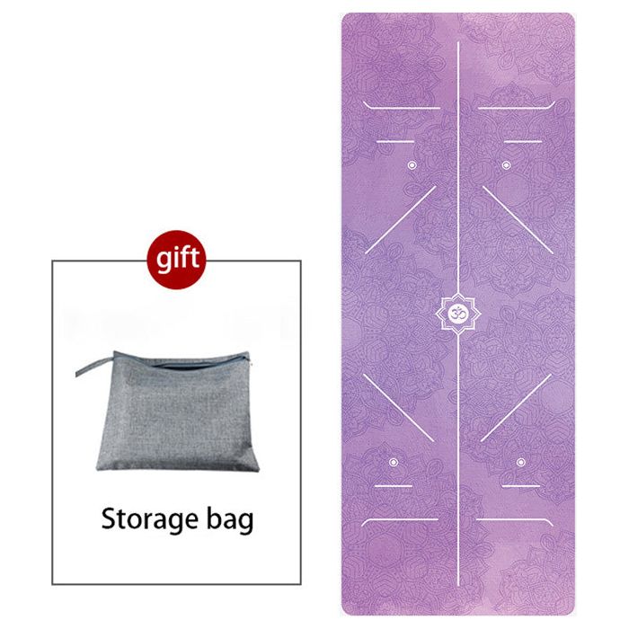 Non-Slip Natural Rubber Suede Printed Folding Mat