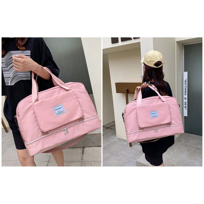 Foldable Travel Duffel Bags Sports Gym Tote Bag Women