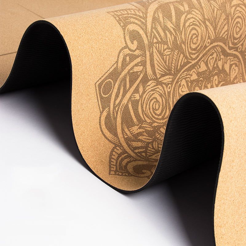 TPE and Cork Yoga Mat Non-Slip (4,5,6)mm